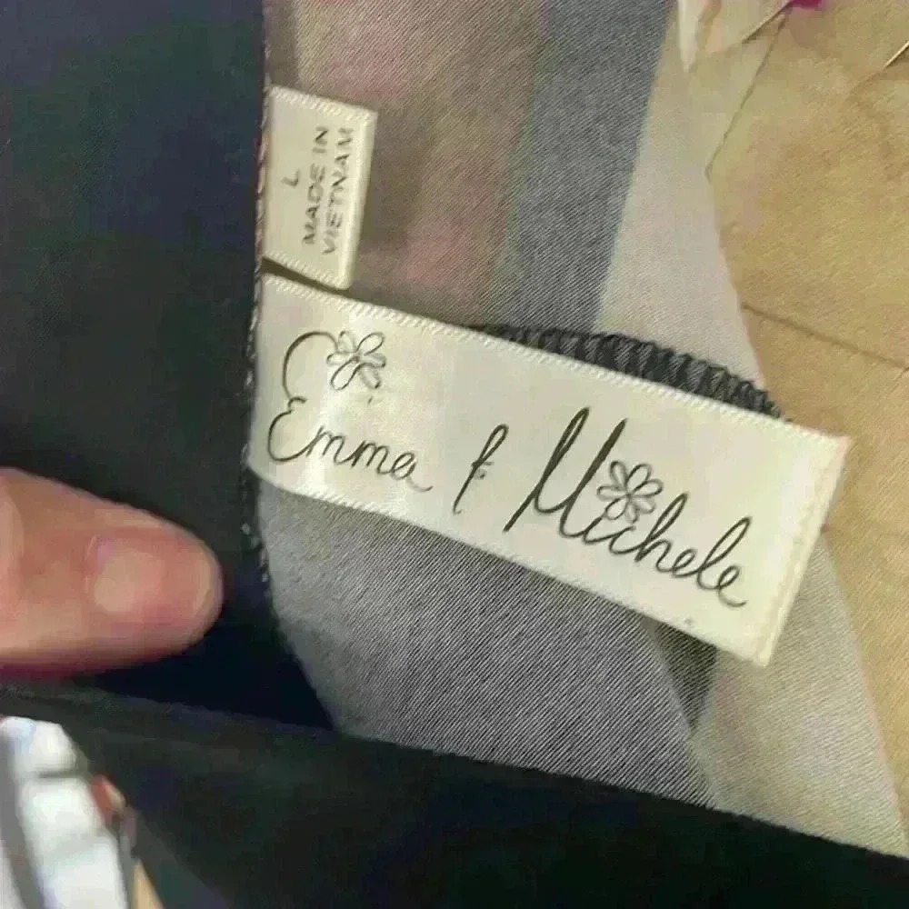 Emma & Michele Geometric Color Block Size Large 3/4 Sleeve Sheath Dress - Picture 6 of 8